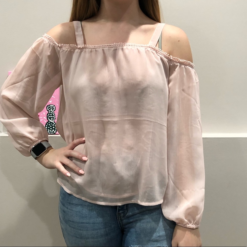 Express off the shoulder top size xs